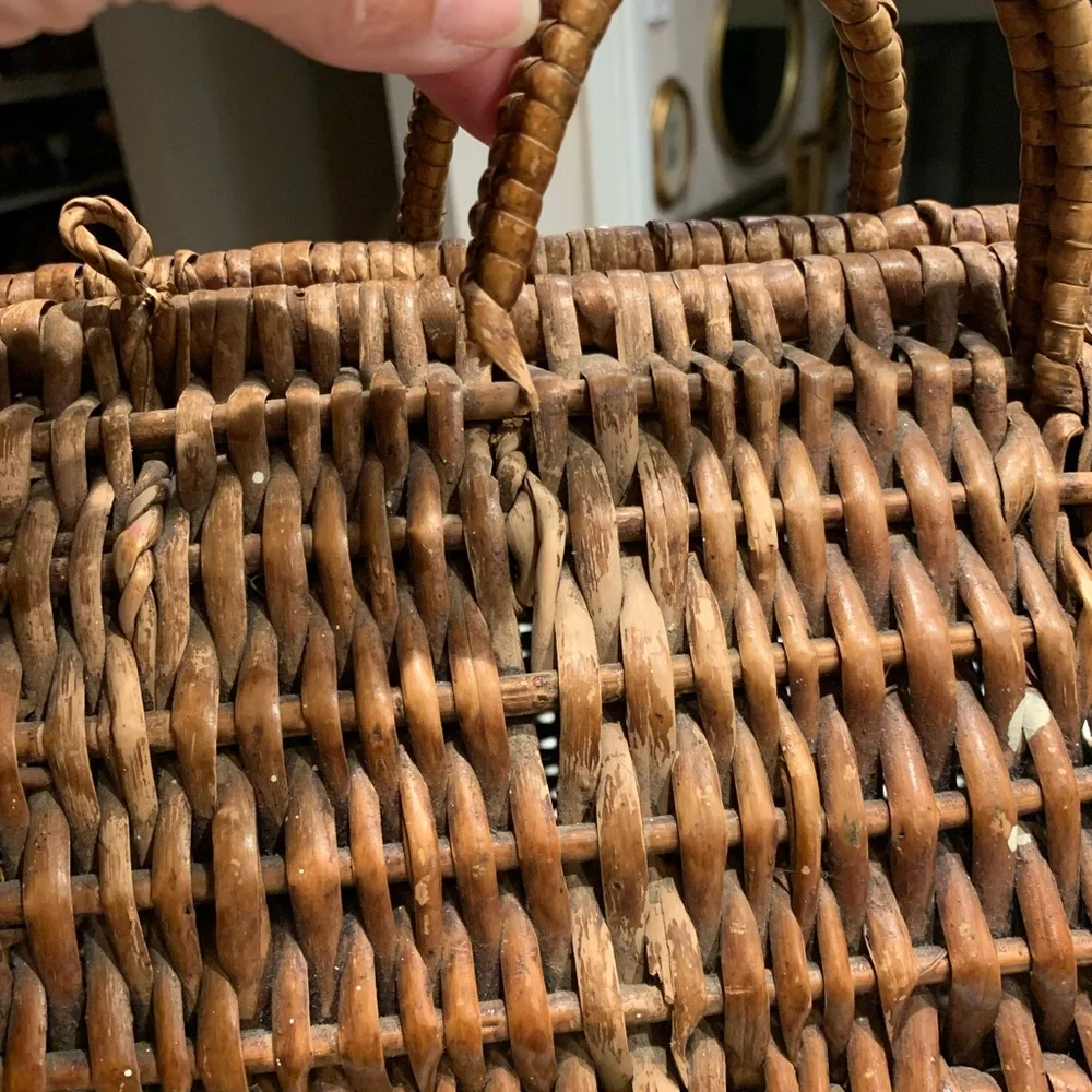 Vintage Large Wicker basket